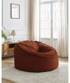 Menčestrový sedací vak v tehlovej farbe Socrate – Bobochic Paris