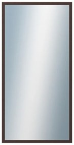 DANTIK - Zrkadlo v rámu, rozmer s rámom 50x100 cm z lišty KASETTE hnedá (2757)