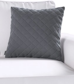 Obliečka Kinga pikovaná 43 x 43 cm farba produktu sivá látka lesklá, zamatová