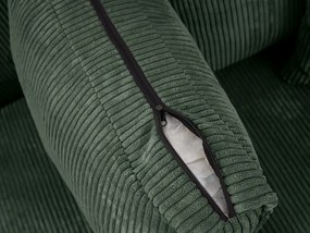 Tmavozelená rohová pohovka SMART COSARO, obojstranná + 2 vankúšiky ZADARMO