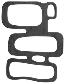 Art Shapes nástenné zrkadlo čierne 62x80 cm