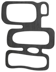 Art Shapes nástenné zrkadlo čierne 62x80 cm