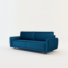 Velúrová pohovka v námorníckej modrej ROMA