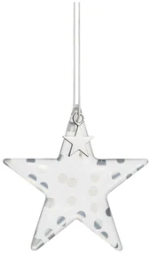 Závesná sklenená hviezda DOTS