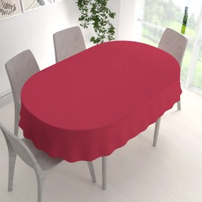Biante Teflónový oválny obrus - Paris TF-123 Vínovo červený 50x100 cm