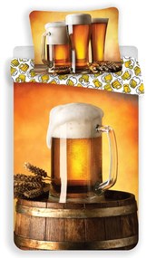 Jerry Fabrics bavlna povlečení Pivo 140x200 70x90
