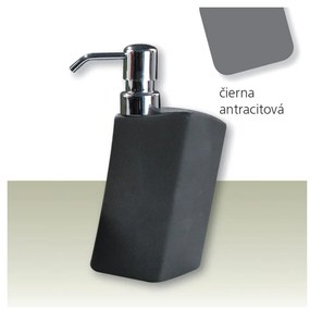 IVAB DEVA - Dávkovač tekutého mydla voľne stojaci, gres čierna IBDEV03