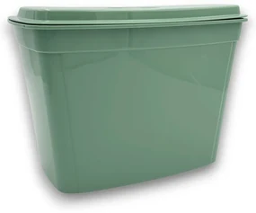 Závesný odpadkový kôš na kuchynské dvierka, 4l - sivý/biely/zelený Farba: zelená