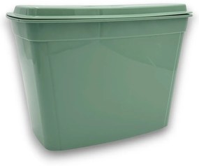 Závesný odpadkový kôš na kuchynské dvierka, 4l - sivý/biely/zelený Farba: šedomodrá