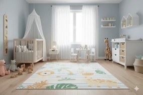 Detský koberec KIDS obdĺžnikový z polyesteru – jemný a odolný Rozmer: 80x150 cm