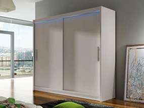 Skriňa London I 180, Farby: sonoma, Osvetlenie: osvetlenie LED RGB - farebné