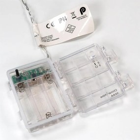 Sada vianočných LED reťazí, 100 LED, teplá biela, 2 ks