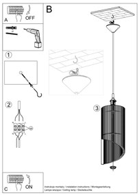 Závesné svietidlo Alexia, 1x drevené tienidlo