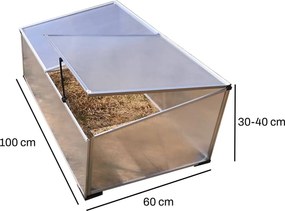 Parenisko BestBerg BBGH-60CF / 100 × 60 × 40 cm / strieborná