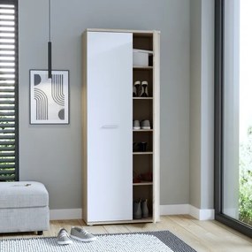 Komoda/Botník SIMO dub sonoma/biela