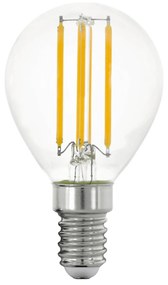 EGLO Filamentová LED žiarovka, E14, P45, 7W, 806lm, 2700K, teplá biela