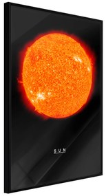 Artgeist Plagát - Sun [Poster] Veľkosť: 40x60, Verzia: Čierny rám