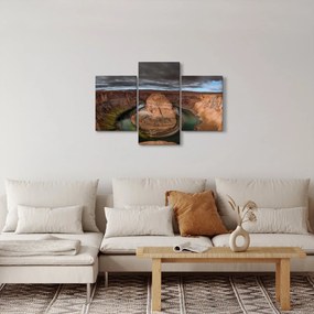 Obraz jazera v útese (90x60 cm)