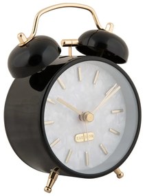 Karlsson 6009BK dizajnový budík čierny, priemer 12cm