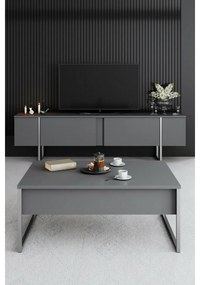 Konferenčný stolík Luxe Anthracite and Silverstolík