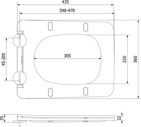 Mexen Vera, toaletné WC sedadlo s pomalým zatváraním, duroplast, čierna matná, 39164085