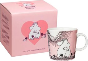 Hrnček Moomin Love 0,3l, ružový / 30. výročie, darčekový box