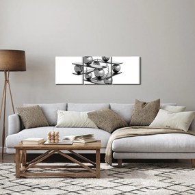 Obraz - Stabilita (s hodinami) (90x30 cm)