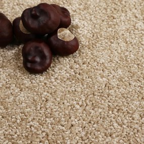 AKCIA: 👣🛡️200x300 cm Kusový koberec Velur Ultra béžový - obšitý zo všetkých strán + protišmyková úprava, šíře, béžová, filc, kancelária