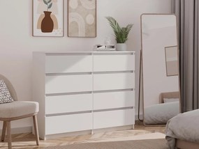 Komoda Musecalo 7 120 (biela). Akcia -20%. Vlastná spoľahlivá doprava až k Vám domov. 1132824