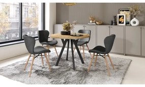 Rozkladací jedálenský stôl ARTUR dub artisan/čierna