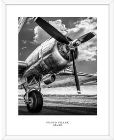 Biely nástenný rámček Styler Floryda, 43 x 53 cm