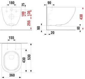 JIKA H8207140000001 - Závesné WC MIO keramika/biela