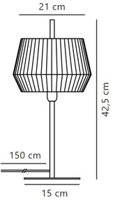 Nordlux - Stolná lampa DICTE 1xE14/40W/230V béžová/čierna