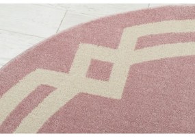Koberec HAMPTON Lux kruh ružový