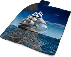 Sablio Plážová deka Loď: 200x140 cm