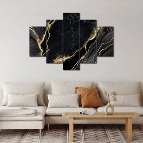Obraz zlaté abstrakcie (150x105 cm)