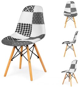 Bestent Jedálenská stolička patchworková White