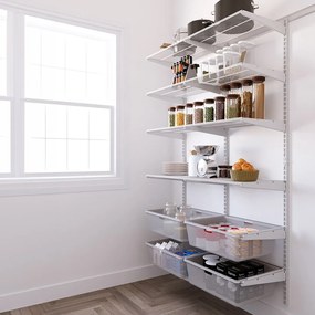 Nástenný regál do špajze 200x120x40 cm TOPTRACK