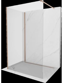 Mexen Kioto sprchová zástena Walk-in 115 x 90 cm, transparentná, brúsená meď - 800-115-212-65-00-090