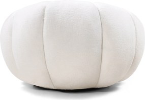 Dizajnové relaxačné kreslo VENEZIA 100 cm boucle biele