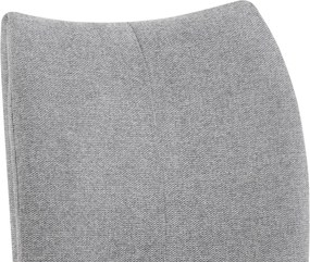 Otočná jedálenská stolička Kassandra, holubia šedá tkanina