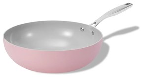 Elmich Nepriľnavá keramická Wok panvica Vital Ø 26 cm - ružová