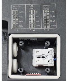 LED Kúpeľ. stropné svietidlo so senzorom ELLÉ LED/24W/230V pr. 26 cm IP54 antr