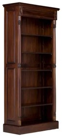furniture-nabytek.cz - Masívna knižnica Cambridge II z mahagónu, lakovaná, hnedá – 85×36×180 cm