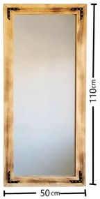 Dubové zrkadlo 50 x 110 cm