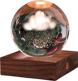 Tmavohnedá svetelná dekorácia na USB Amber – Gingko