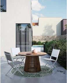 Okrúhly záhradný jedálenský stôl z masívu akácie ø 120 cm Rodano – Bizzotto