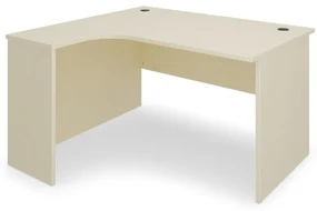 Rohový stôl SimpleOffice 140 x 120 cm, ľavý, breza