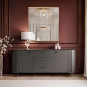 KOMODA 2D3 LANDRY 3 ČIERNA 190 cm