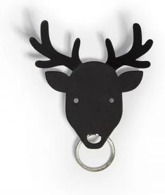 Vešiačik na kľúče Qualy Deer Key Holder, jeleň čierny